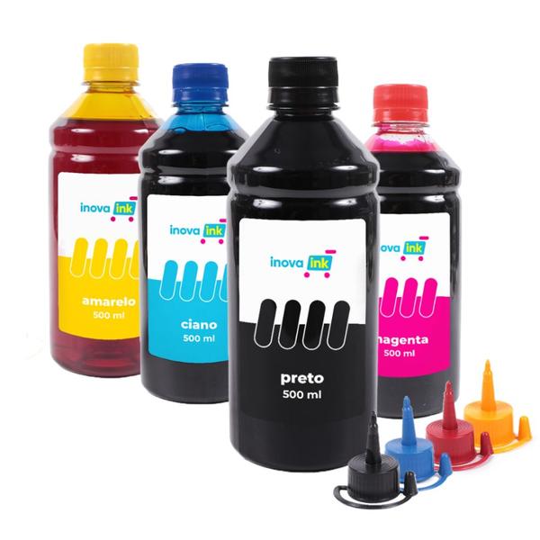 Kit 4 Tintas Compatível HP 416 500ml Inova Ink Imagem de Kit 4 Tintas Compatível HP 416 500ml Inova Ink