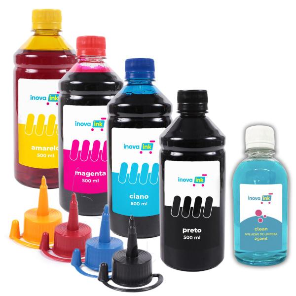 Imagem de Kit 4 Tintas Compatível Impressora 581 2250ml Inova Ink