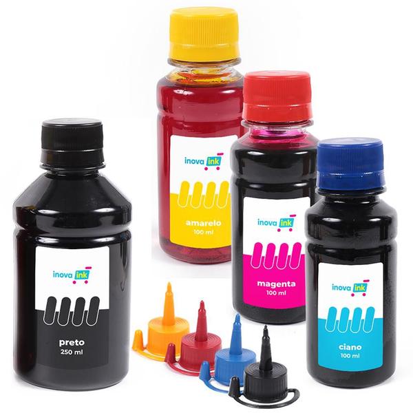 Imagem de Kit 4 Tintas Compatível Impressora T504 550ml Inova Ink