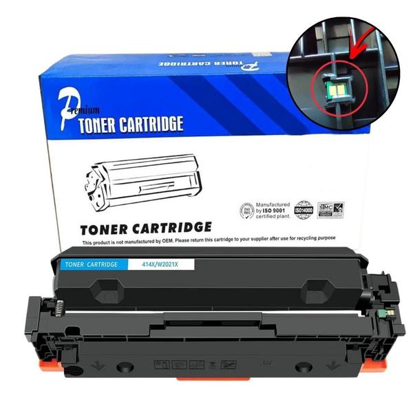 Imagem de Kit 4 Toner Compatível 414x W2020 W2021 W2022 W2023 P/ Hp M454DW M454DN M479FDW M479DW M479FDN  Com Chip