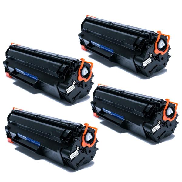 Imagem de Kit 4 Toner Compatível Ce285a cb435a cb436a P1102w M1132 M1212 Infore Premium