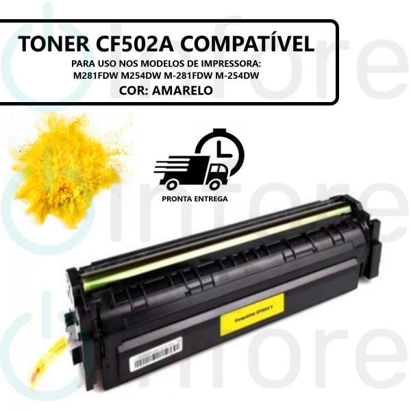 Imagem de Kit 4 Toner Compatível CF500A CF501A CF502A CF503A M254dn M280nw M281fdw