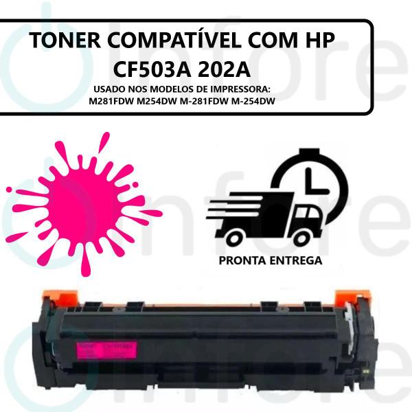 Imagem de Kit 4 Toner Compatível CF500A CF501A CF502A CF503A M254dn M280nw M281fdw