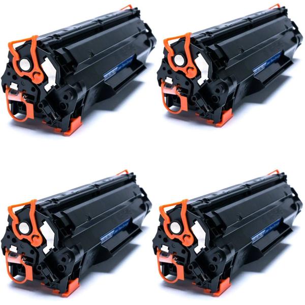 Imagem de Kit 4 Toner Compatível Para Impressoras P1102w M1132 M1212 M1210 Ce285a cb435a cb436a P1102w M1132 M1212 M1210 Universal