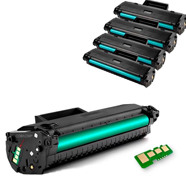 Kit 4 Toner Compatível W1105 105A M107A M107W M135A M135W Com Chip - Premium Imagem de Kit 4 Toner Compatível W1105 105A M107A M107W M135A M135W Com Chip