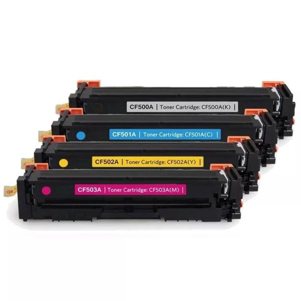 Imagem de Kit 4 Toner Star Compátivel Com Impressoras 202a M254 M281 K M C Y