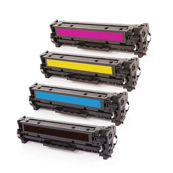 Imagem de Kit 4 Toner Tankfull Para HP 312A CMYK - Compatível para HP M476DW M476NW 476NW M251