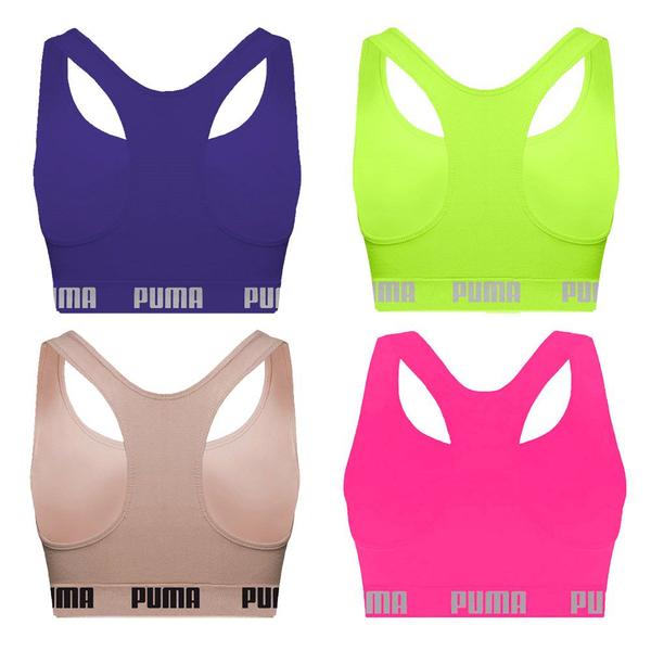 Imagem de Kit 4 Tops Puma Nadador Sem Costura Feminino