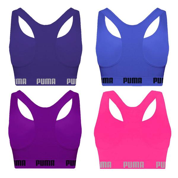 Imagem de Kit 4 Tops Puma Nadador Sem Costura Feminino