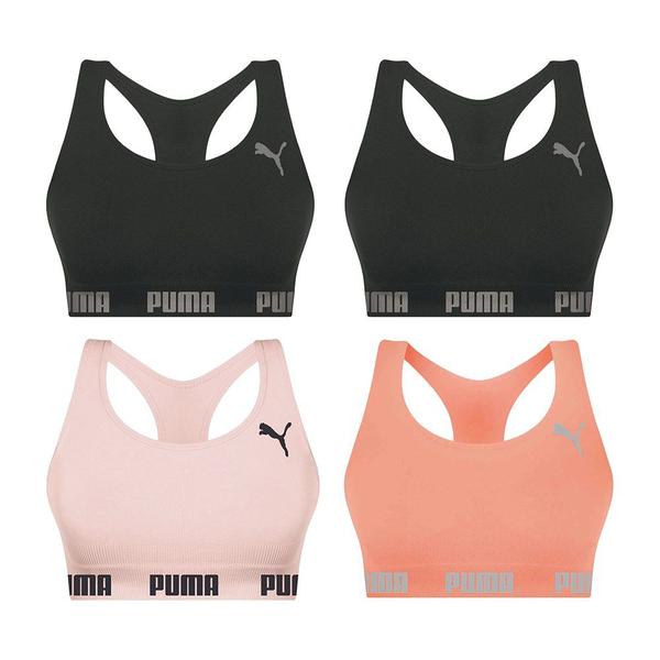 Imagem de Kit 4 Tops Puma Nadador Sem Costura Feminino