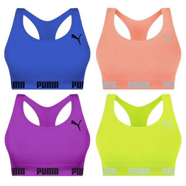 Imagem de Kit 4 Tops Puma Nadador Sem Costura Feminino