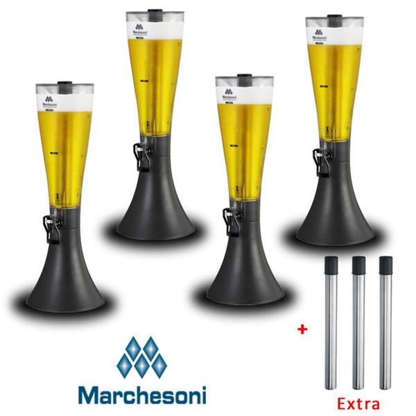 Imagem de Kit 4 Torre Chopp Chopeira 2,5 L Mb.2.250 + 3 Refil 1427