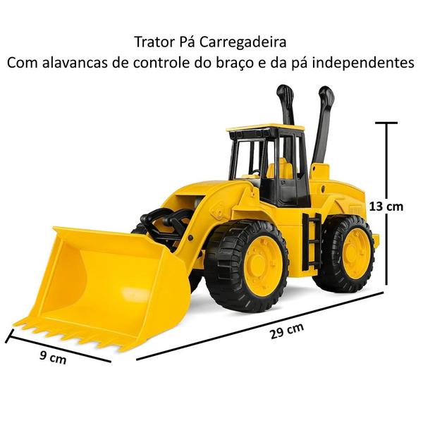 Imagem de Kit 4 Tratores Articulados Movimentos Alavanca de Controle