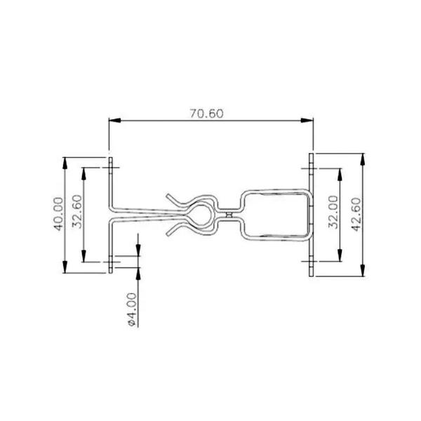 Imagem de kit 4 Trava Fixador Prendedor Porta Piso Metálico Cromado Forte soprano