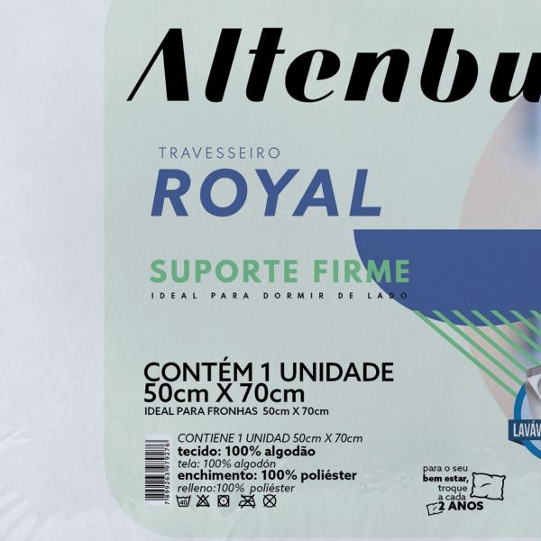 Kit 4 Travesseiro Altenburg 180 Fios Royal Imagem de Kit 4 Travesseiro Altenburg 180 Fios Royal