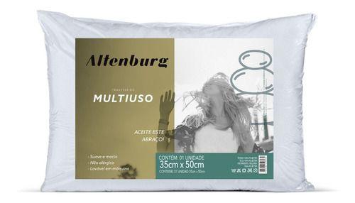 Imagem de Kit 4 Travesseiros Altenburg Multiuso 35cmx50cm Branco