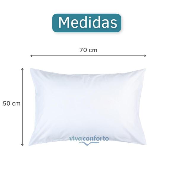 Imagem de Kit 4 Travesseiros Anti Stress Suporte Firme 50x70cm Camesa 