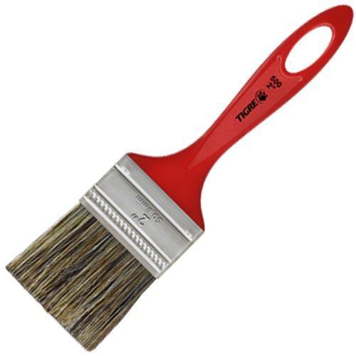 Imagem de Kit 4 Trincha Pincel Pintura Tigre Cerda Gris Para Látex Acrílico Parede Pintor - 1/2" 1" 2" 3"