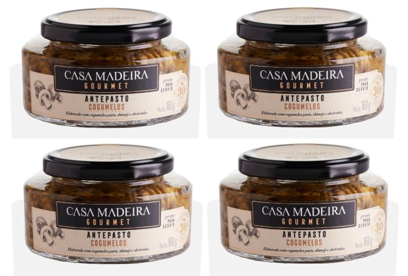 Imagem de Kit 4 Un Antepasto de Cogumelos Casa Madeira 160 g