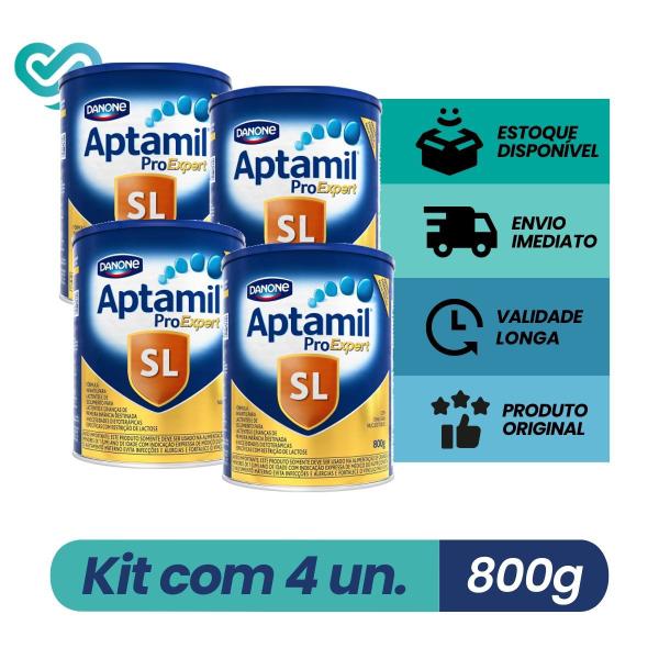 Imagem de kit 4 un. Aptamil ProExpert SL Sem Lactose - 800g