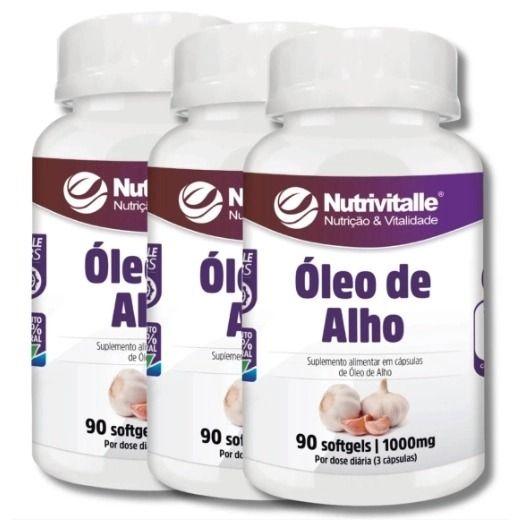 Imagem de Kit 4 un oleo de alho 1.000mg 60 capsulas nutrivitalle