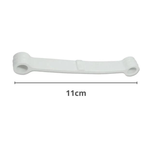 Imagem de Kit 4 un Pe Nivelador Brastemp Consul + 4 Tirantes Branco 11 cm