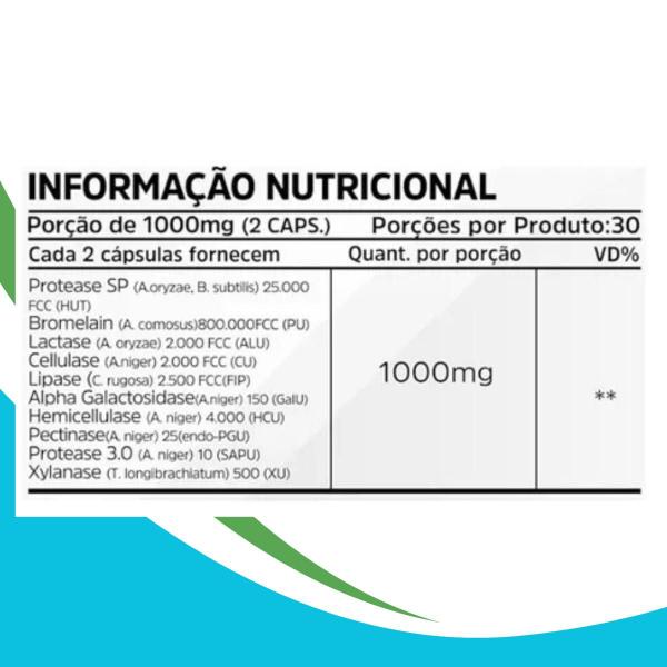 Imagem de Kit 4 Un - Super Digestive Enzymes 1000mg 60 Caps Nutrivitalle