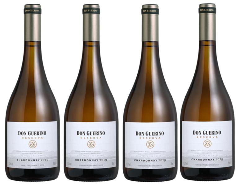 Imagem de Kit 4 Un Vinho Don Guerino Reserva Chardonnay 750 ml