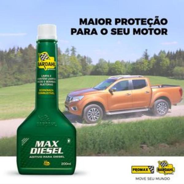 Imagem de Kit 4 Unidades Aditivo Combustível Bardahl Max Diesel 200ml Limpa Bico Motor Via Tanque Caminhonete Caminhão