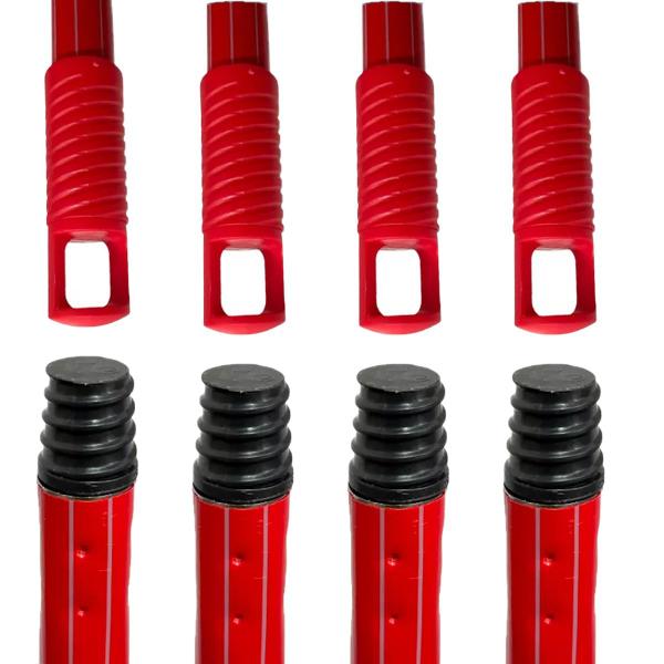 Kit 4 Unidades Cabo de Vassoura Rodo 120cm Condor Metálico Plastificado Com Encaixe de Rosca E Alça Para Pendurar Imagem de Kit 4 Unidades Cabo de Vassoura Rodo 120cm Condor Metálico Plastificado Com Encaixe de Rosca E Alça Para Pendurar