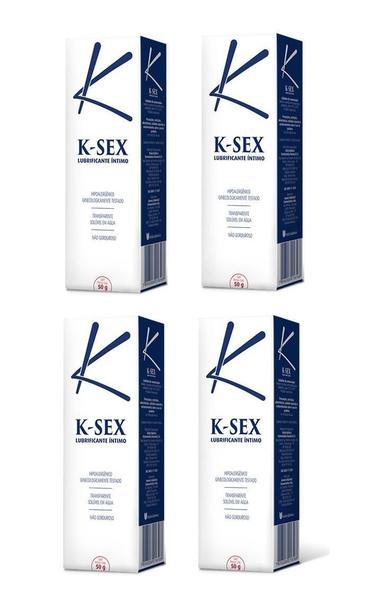 Imagem de Kit 4 Unidades K-Sex Lubrificante Íntimo Gel 50G