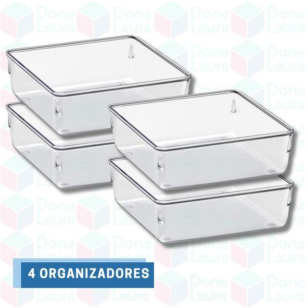 Imagem de Kit 4 Unidades Organizador Pequeno Acessórios Gavetas Peças