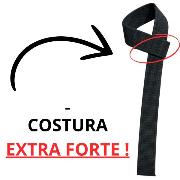 Imagem de Kit 4 UNIDADES Tala Straps Profissional 100 Algodão Exercício Funcional Musculação Alta Resistência.