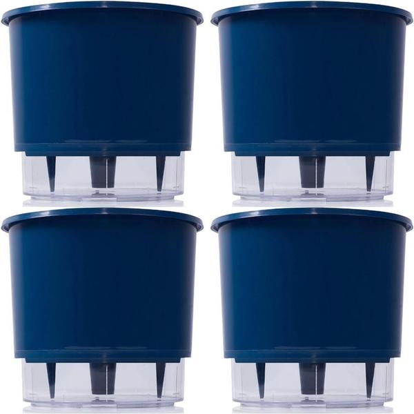 Kit 4 Vaso Raiz Autoirrigavel 16X14 ul Es Plantas Temperos Imagem de Kit 4 Vaso Raiz Autoirrigavel 16X14 ul Es Plantas Temperos