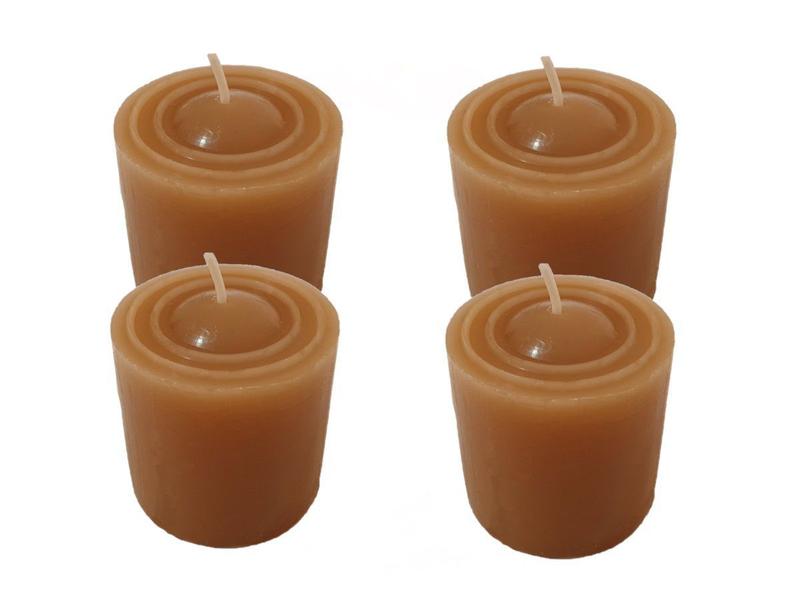 Imagem de Kit 4 Velas Perfumadas Com Aroma De Canela - Cor Marrom