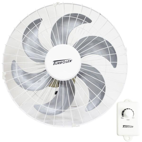 Imagem de Kit 4 Ventiladores Parede 50cm 200W Industrial Turbo Turbão 6 Pás Bivolt 110V 220V Branco Vitalex