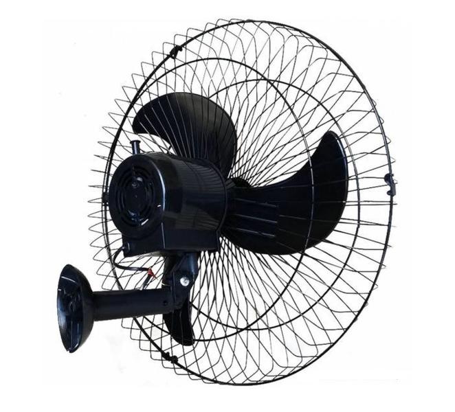 Imagem de Kit 4 Ventiladores Parede Bivolt Preto Oscilante 60 Cm