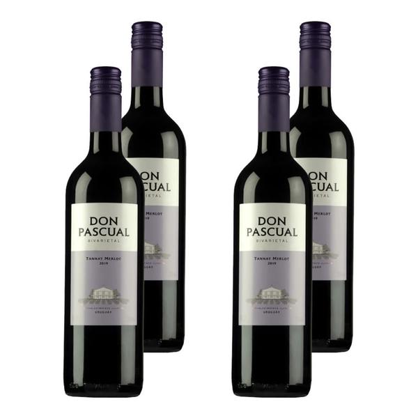 Imagem de Kit 4 Vinhos Don Pascual Tannat Merlot Tinto Uruguai 750ml