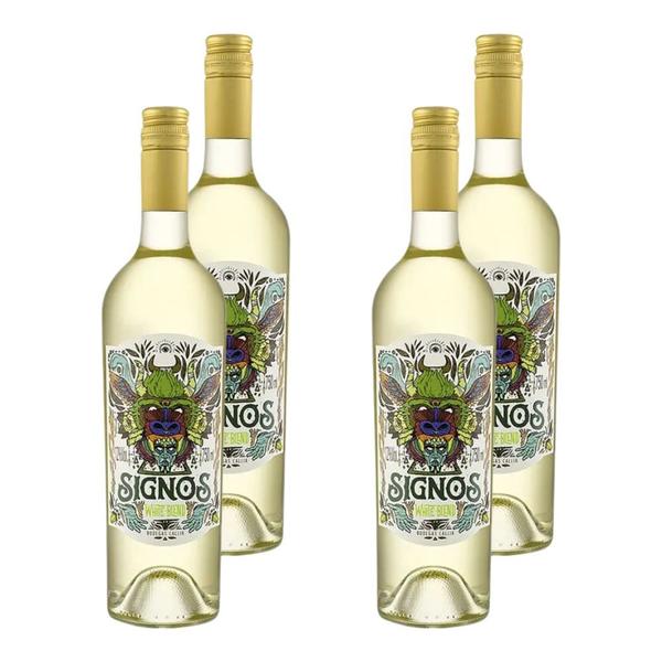 Imagem de Kit 4 Vinhos Signos White Blend Branco Argentina 750ml