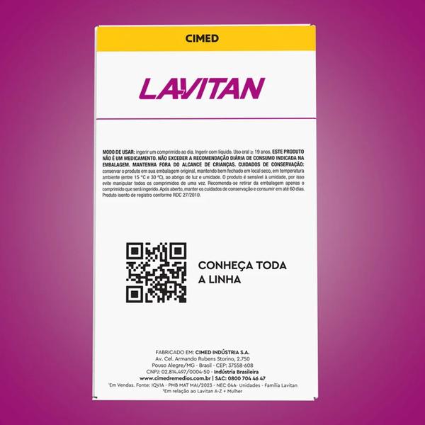 Imagem de Kit 4 Vitamina Lavitan A-Z Mulher Super Fórmula 60Cps-Cimed