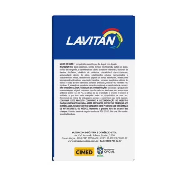 Imagem de Kit 4 Vitamina Lavitan A-Z Original 60 Cpr - Cimed