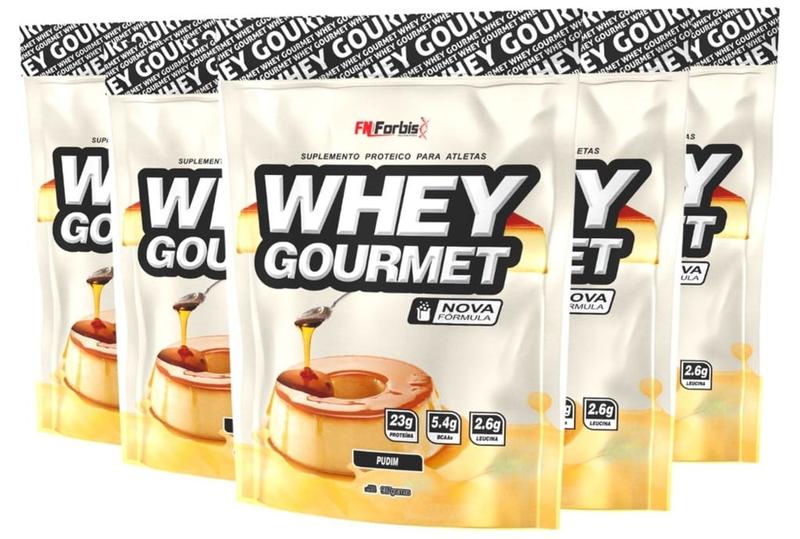 Imagem de Kit 4 Whey Protein Gourmet Refil - 907g FN Forbis - ORIGINAL