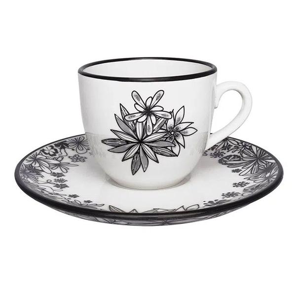 Imagem de Kit 4 Xícaras Cafezinho Coup Floresta Negra Oxford Porcelana 75ML