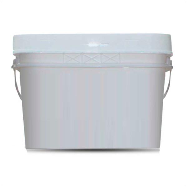 Kit 40 Baldes Retangular 12 Litros Com Alça e Tampa Branco - Metal G Imagem de Kit 40 Baldes Retangular 12 Litros Com Alça e Tampa Branco