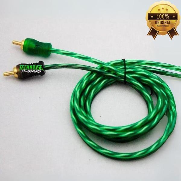 Imagem de Kit 40 Cabo Rca 1 Metro Technoise 200P Injetado 4Mm Verde