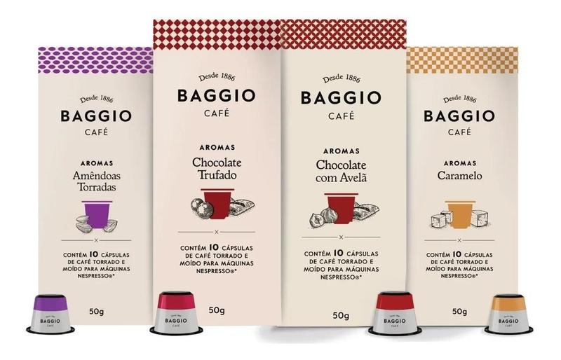 Imagem de Kit 40 Cápsulas Cafe Gourmet Baggio Para Cafeteira Nespresso