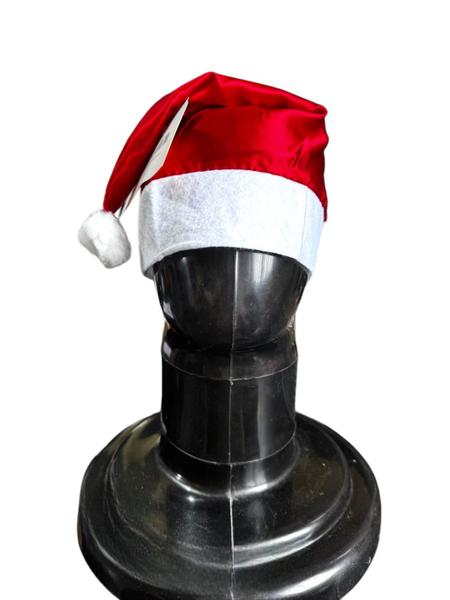 Imagem de Kit 40 Chapeu de natal de cetim Gorro Papai noel de luxo