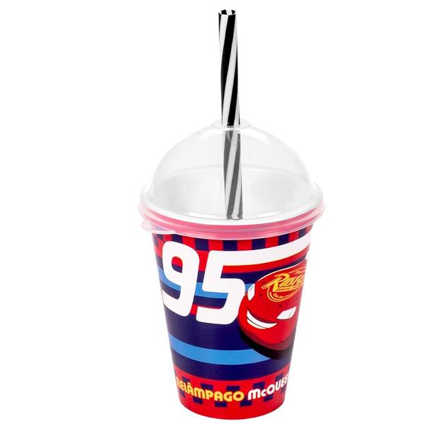 Kit 40 Copos Shake para Festa de Aniversário Carros Mcqueen - Plasútil Imagem de Kit 40 Copos Shake para Festa de Aniversário Carros Mcqueen