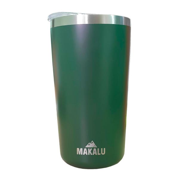 Imagem de Kit 40 Copos Térmicos Aço Inox 420ML Verde p/ Água Cerveja Café - Quente e Frio Unica