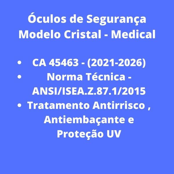 Kit 40 óculos Proteçao Sobrepor Uso Hospitalar Saúde C/ Ca - Ferreira Mold Imagem de Kit 40 óculos Proteçao Sobrepor Uso Hospitalar Saúde C/ Ca